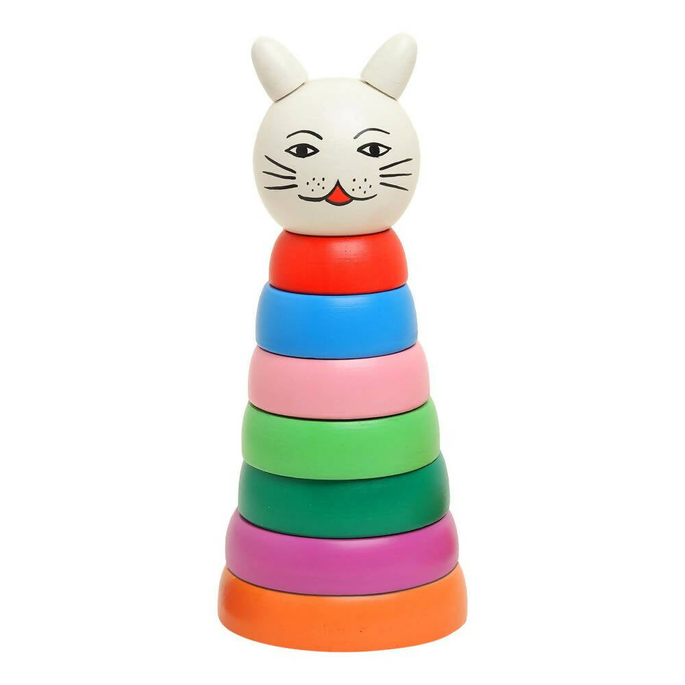 Matoyi Wooden Rainbow Cat Stacker - Grab2buy