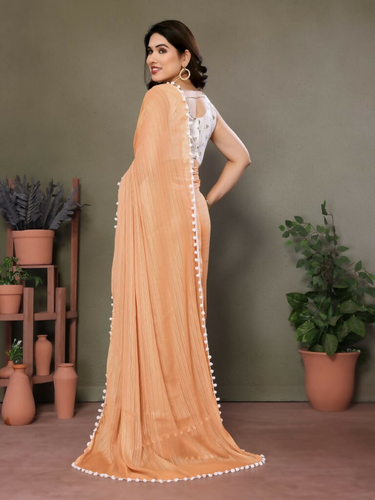 Designer Partywear Yellow Banglor Fancy Saree - Kanak