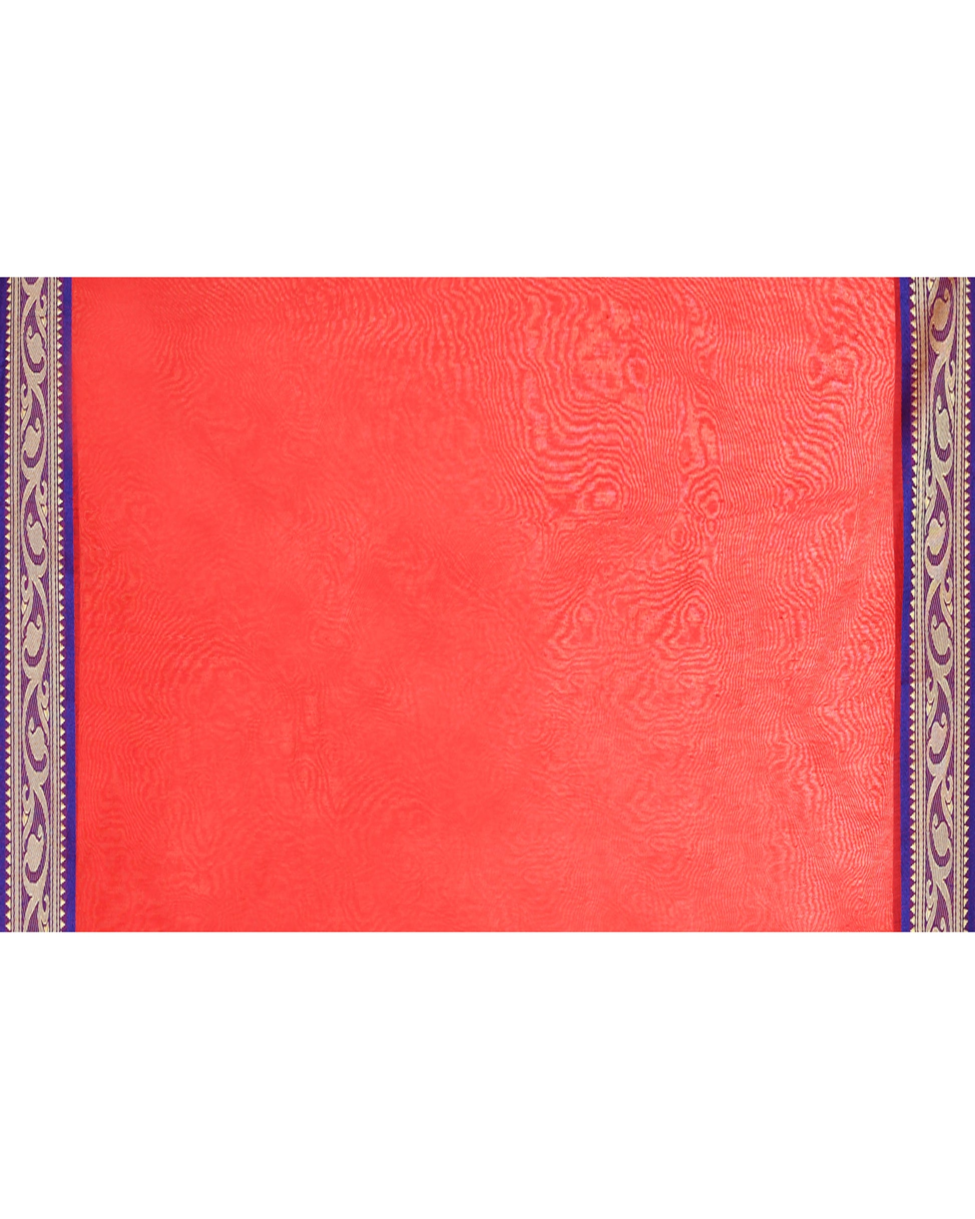 Piyari Fashion Women`s Cotton Silk Red Handloom Saree With Blouse