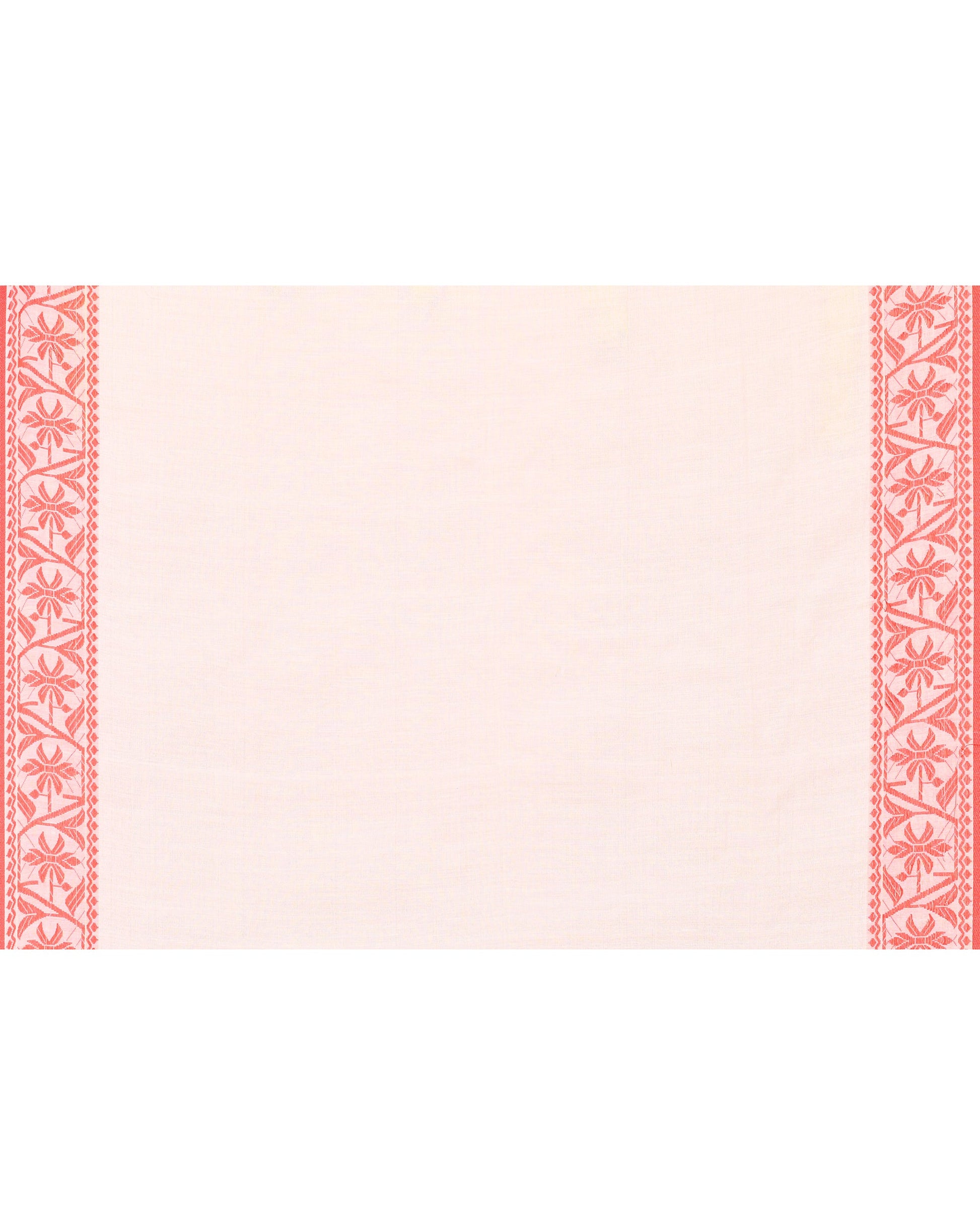 Piyari Fashion Women's White Cotton Handloom Saree