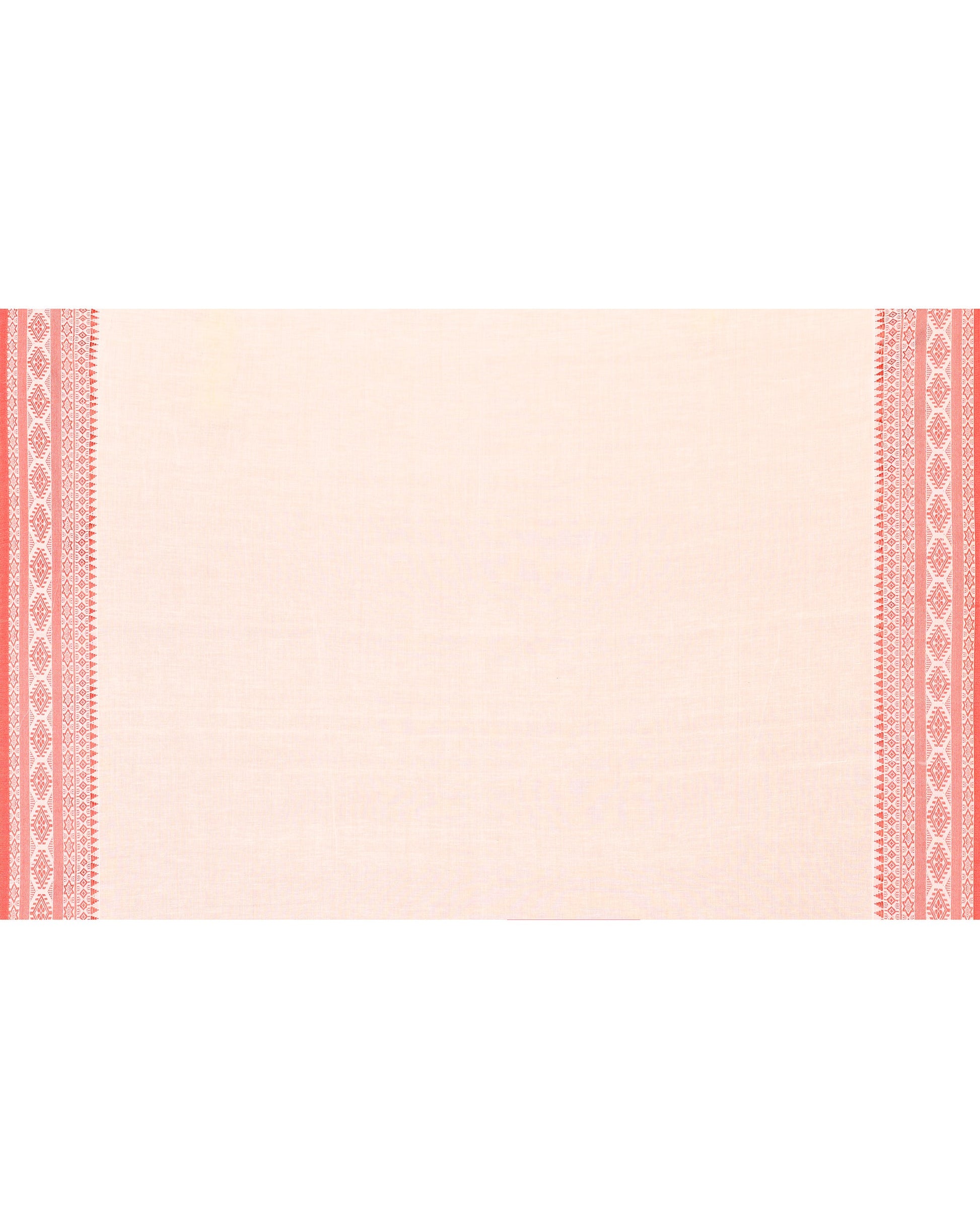 Piyari Fashion Women's White Cotton Handloom Jamdani Saree
