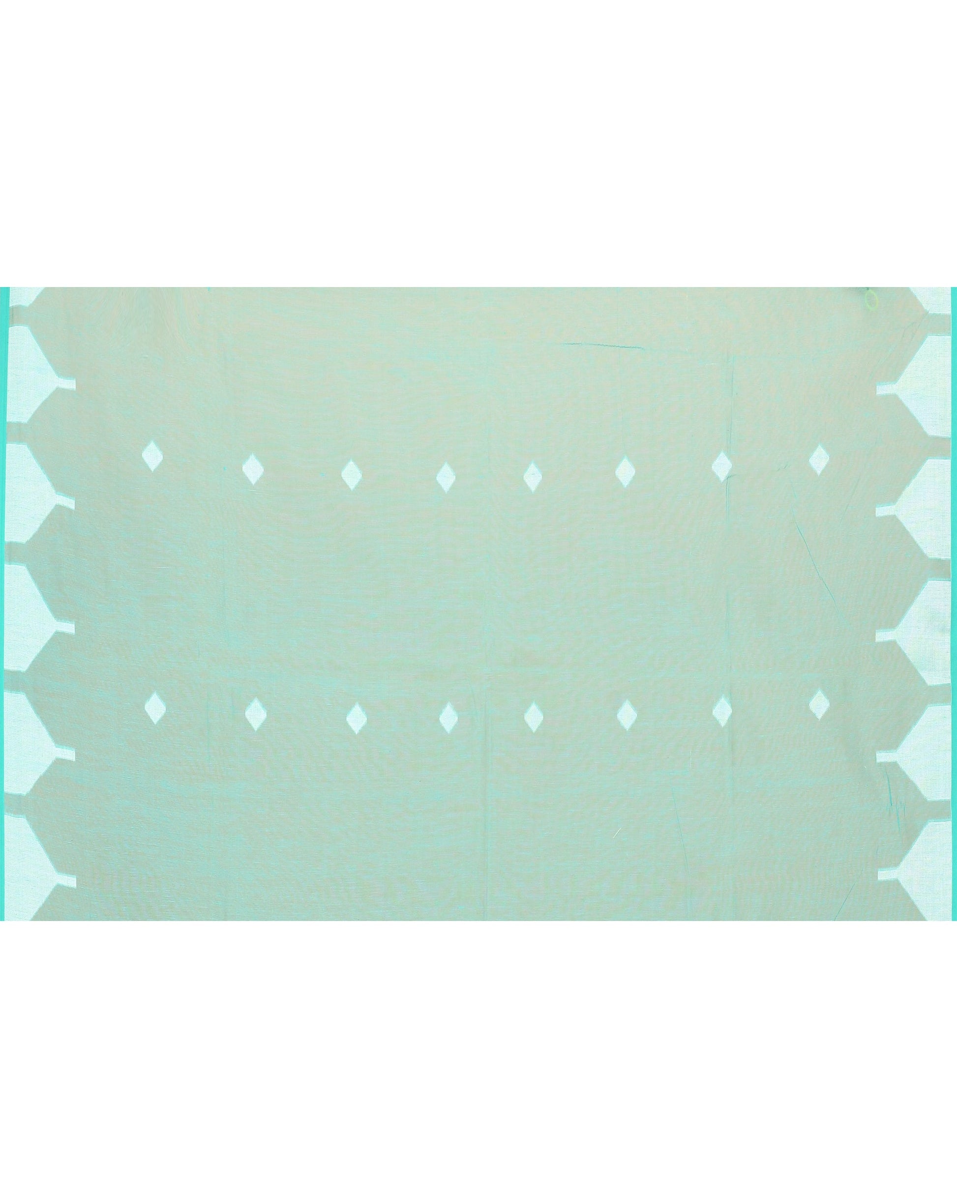 Piyari Fashion Women's Turquoise Resham Silk Jamdani Saree
