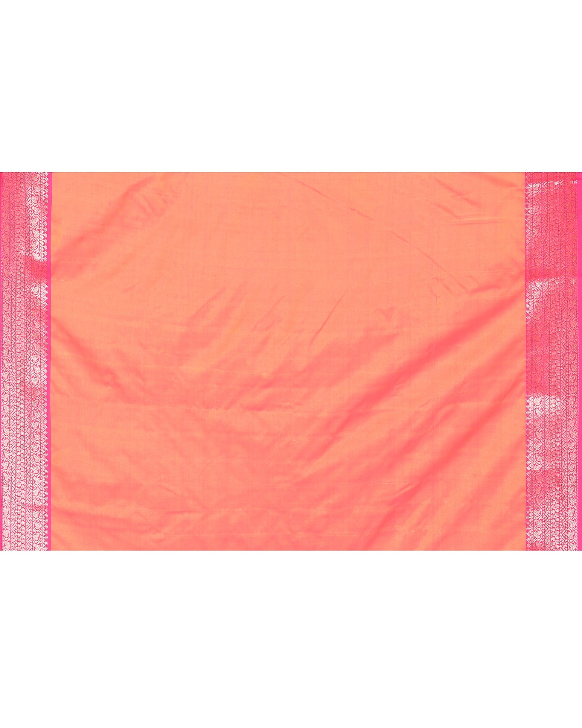 Piyari Fashion Women's Handloom Olive Bangalore Silk Saree With Zari Border
