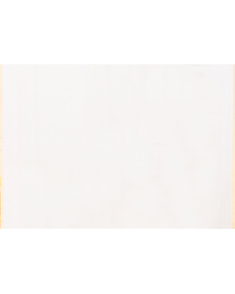Piyari Fashion Women's Grey White Cotton Handloom Jamdani Saree With Blouse
