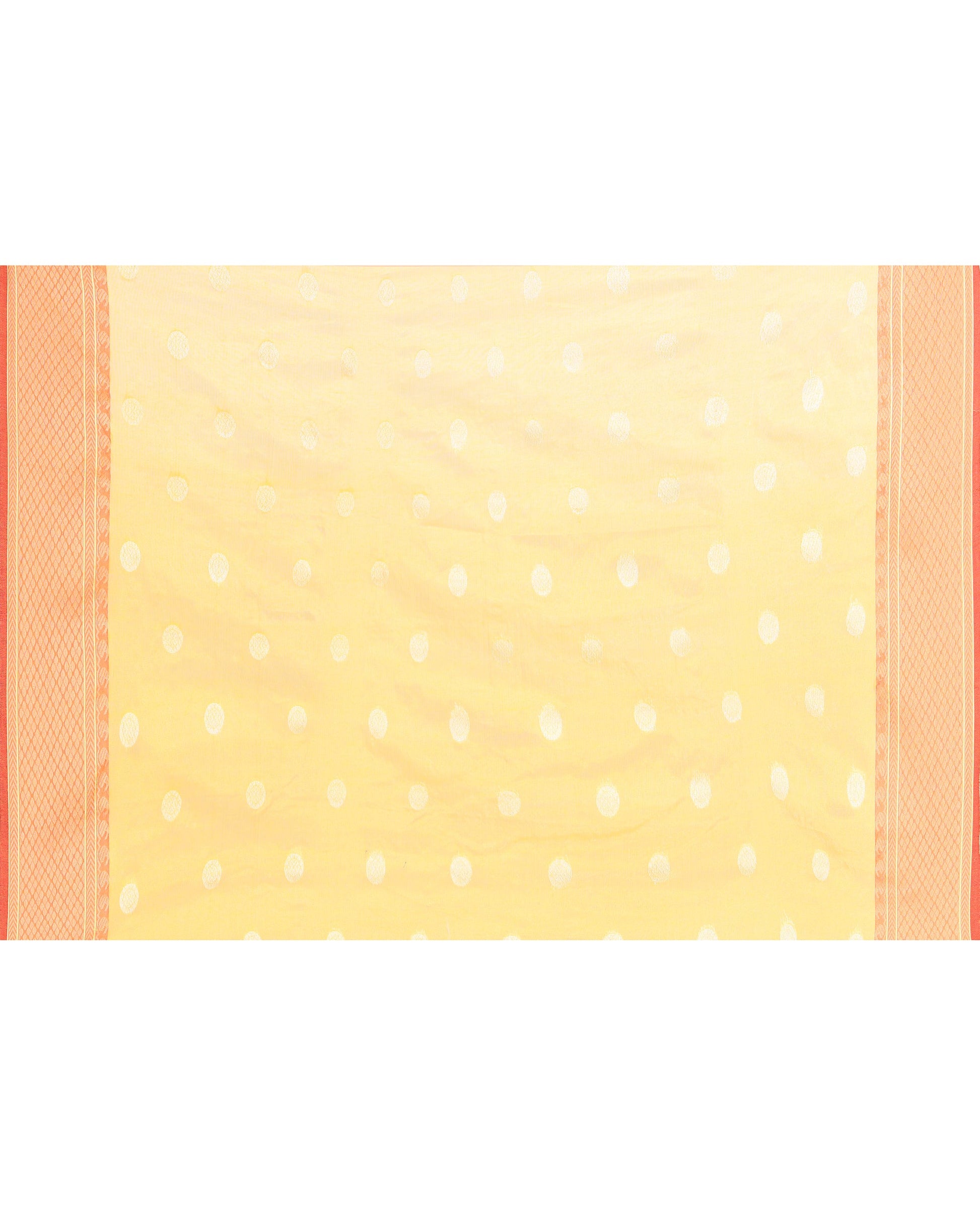Piyari Fashion Women's Yellow Zari Cotton Tissue Jamdani Saree