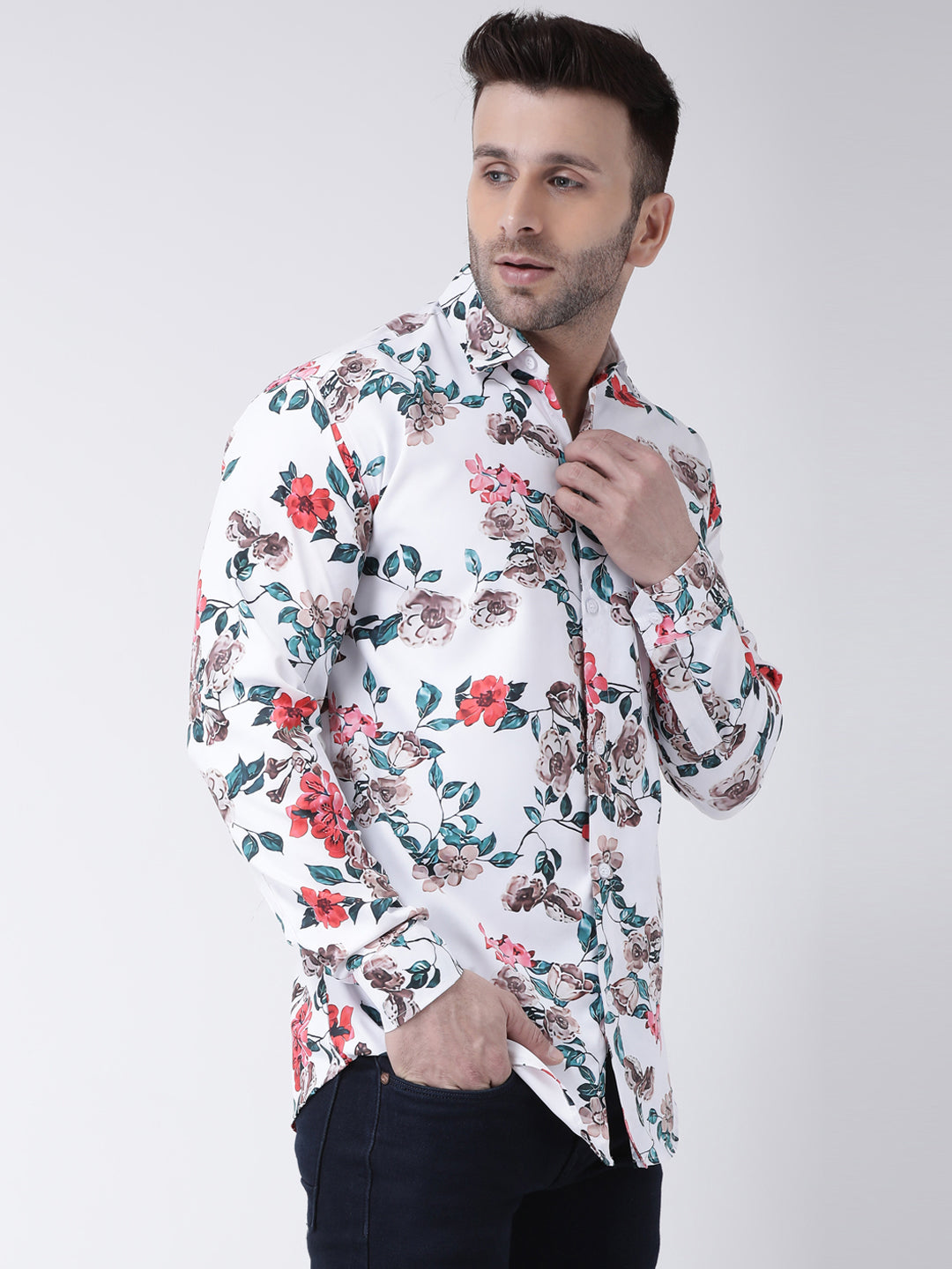 RIAG Multi color Men's Full Sleeves Printed Shirt