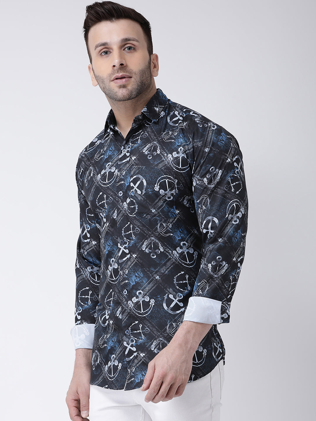 RIAG Multi color Men's Full Sleeves Printed Shirt