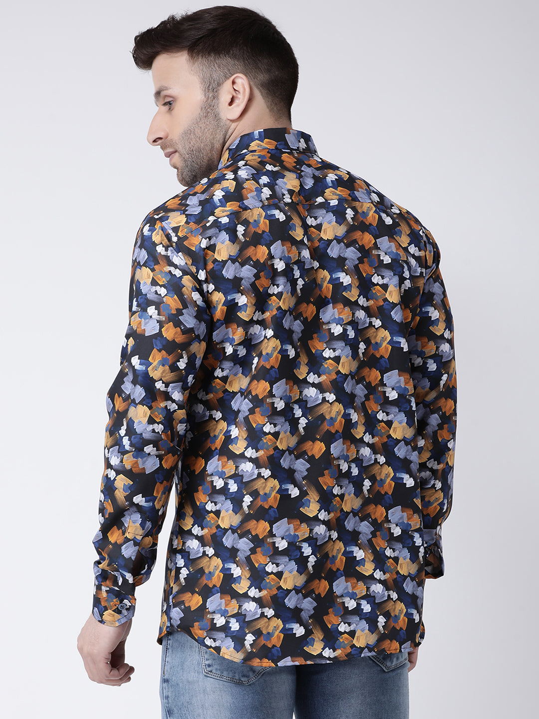 RIAG Multi color Men's Full Sleeves Printed Shirt