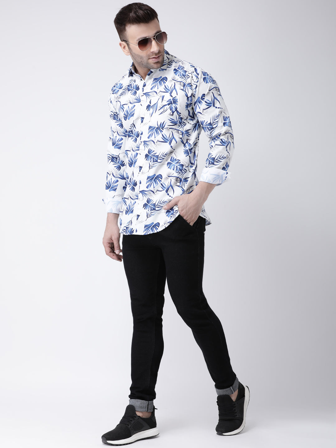 RIAG Multi color Men's Full Sleeves Printed Shirt