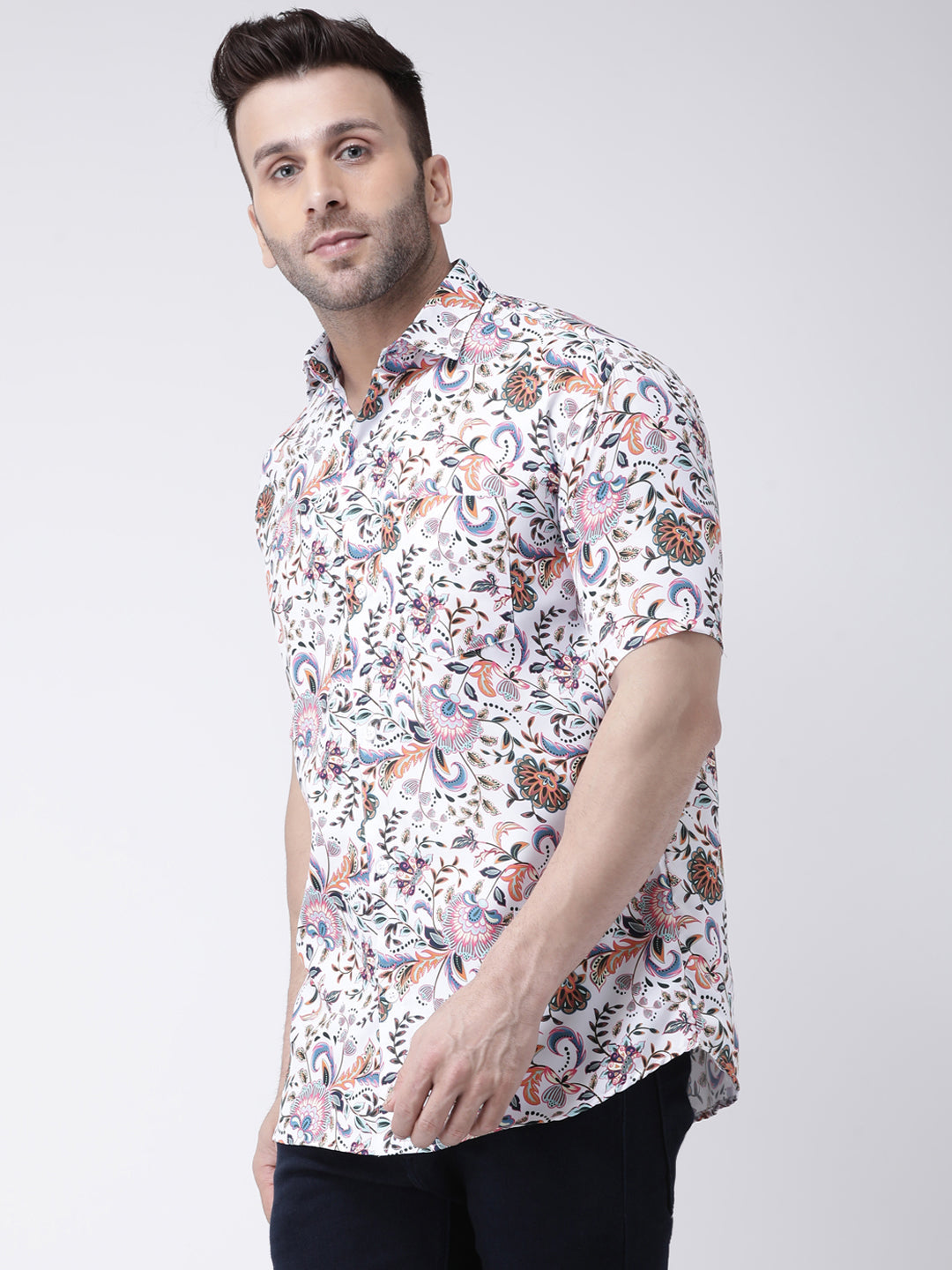 RIAG Multi color Men's Half Sleeves Printed Shirt