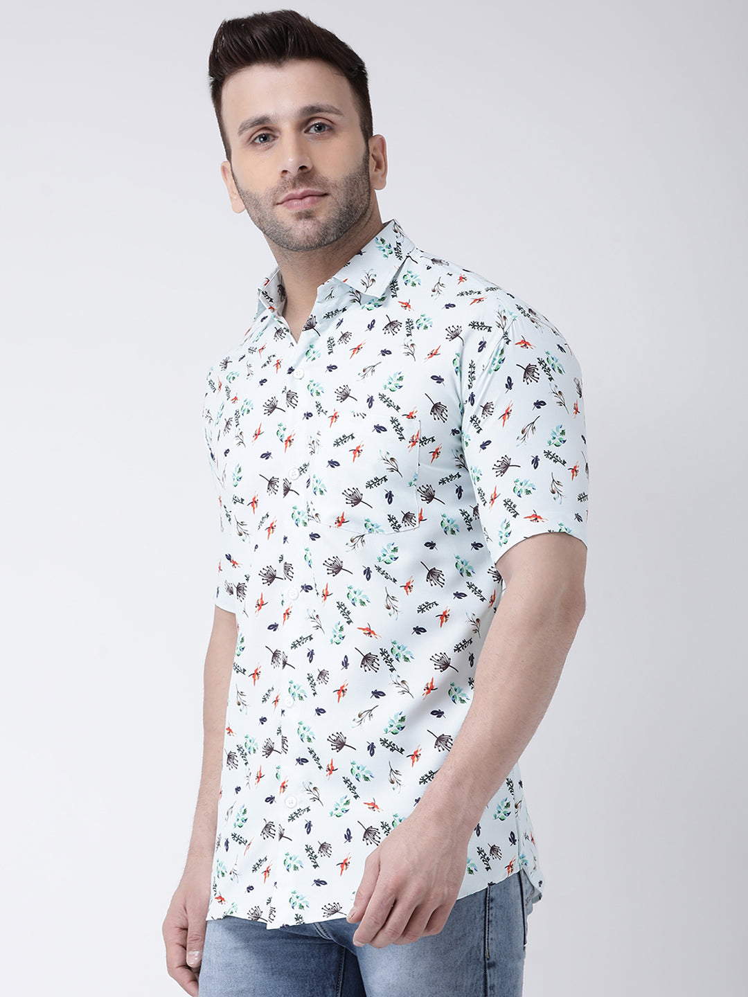 RIAG Multi color Men's Half Sleeves Printed Shirt