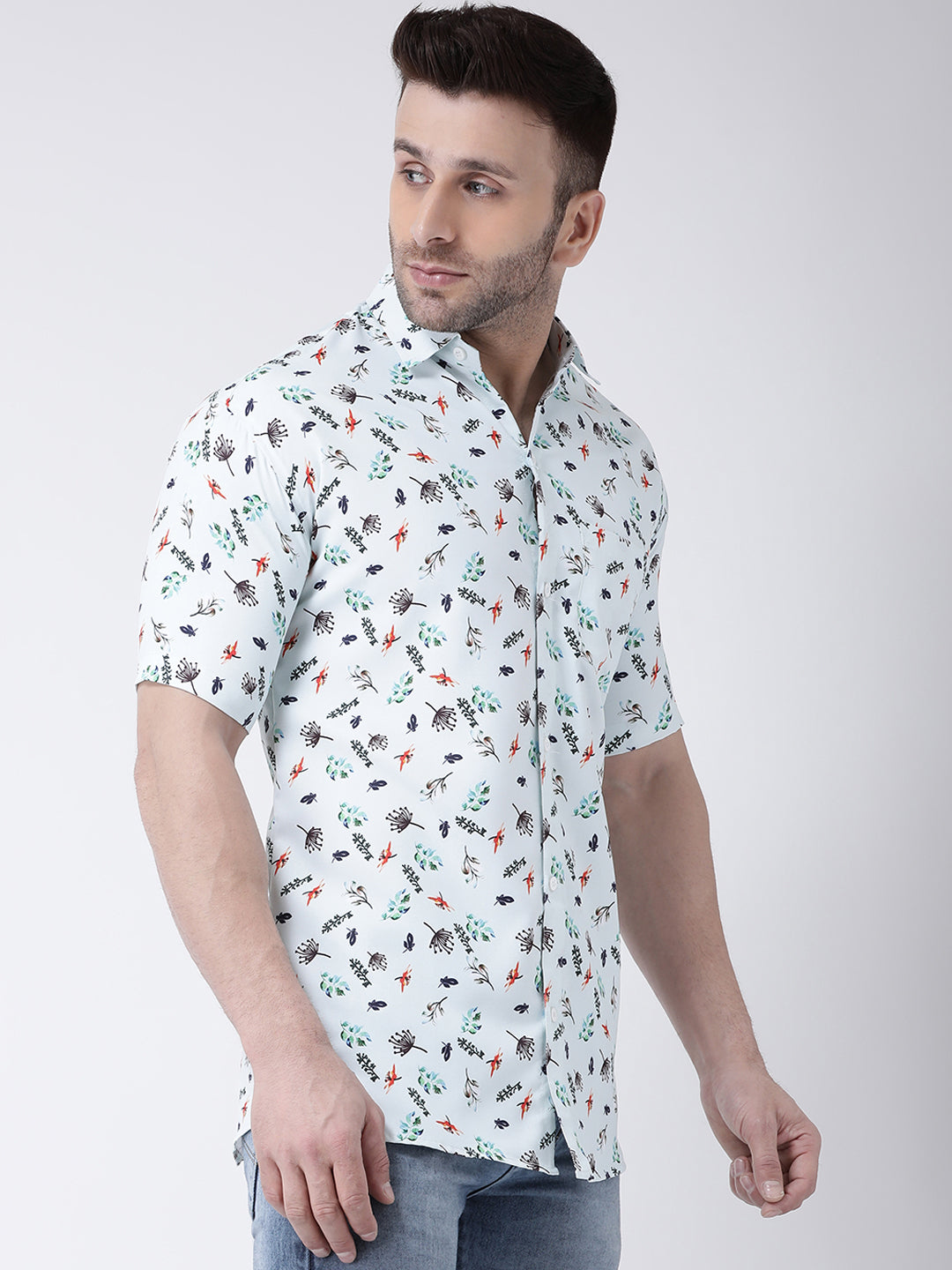 RIAG Multi color Men's Half Sleeves Printed Shirt