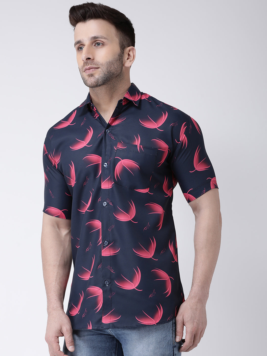 RIAG Multi color Men's Half Sleeves Printed Shirt