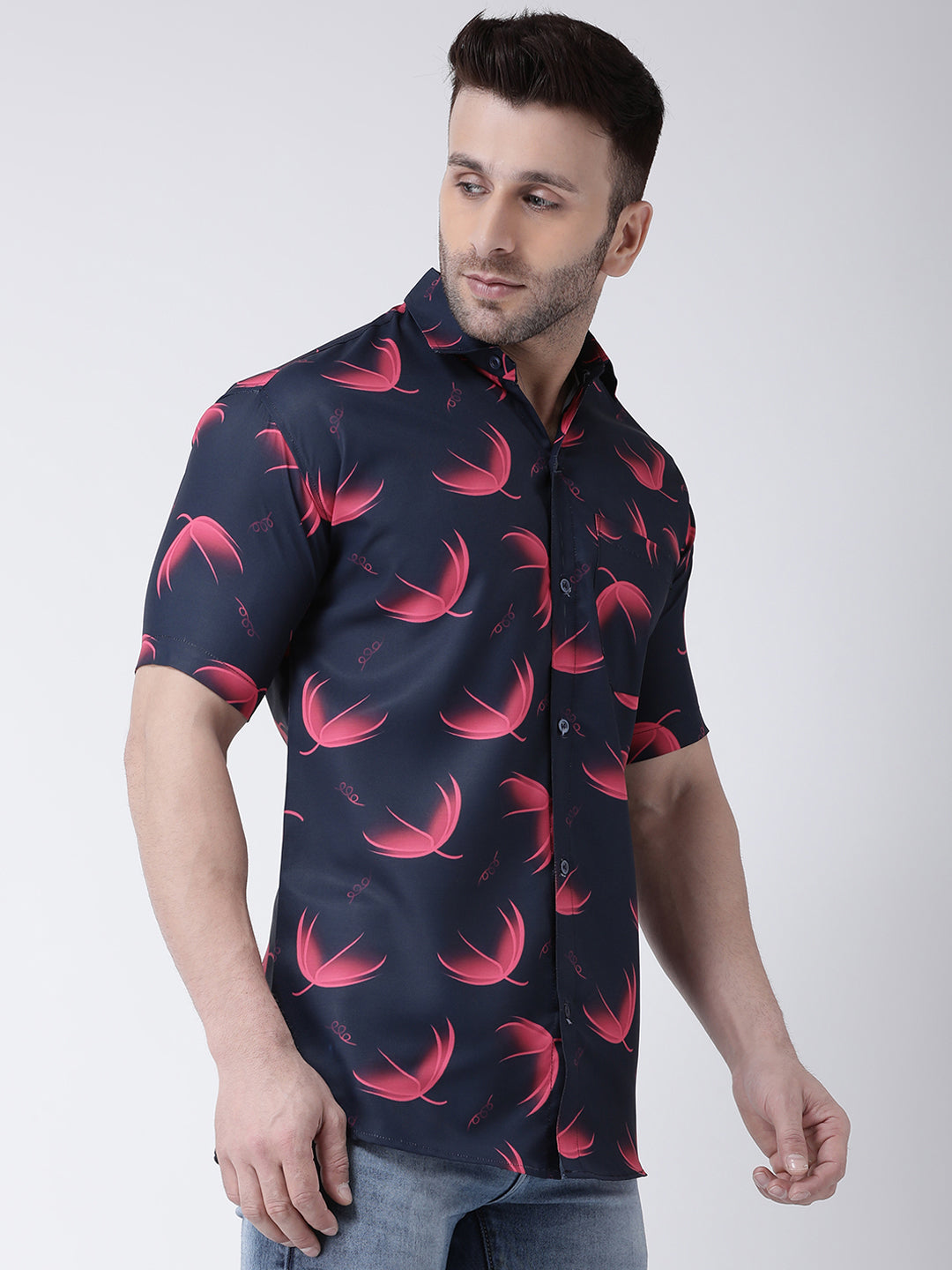 RIAG Multi color Men's Half Sleeves Printed Shirt