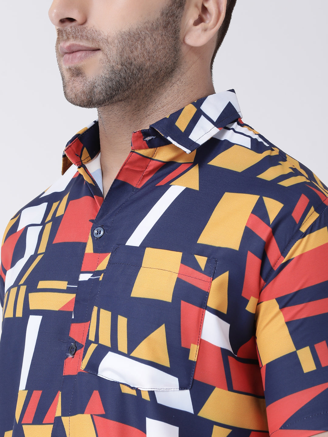 RIAG Multi color Men's Half Sleeves Printed Shirt