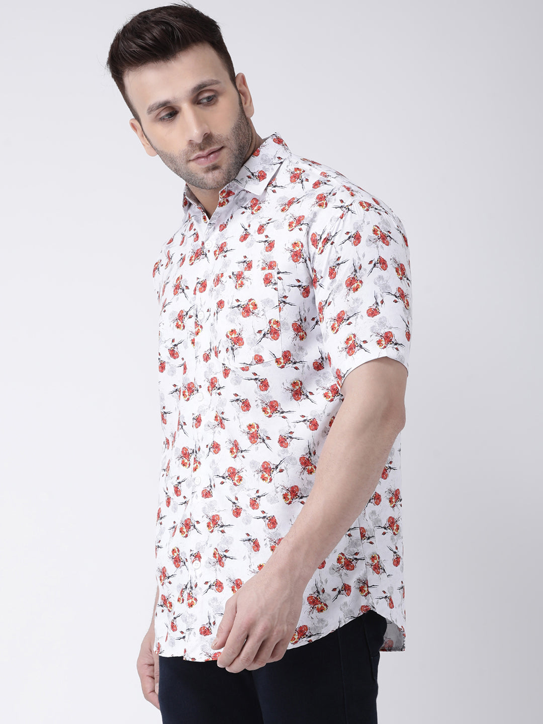 RIAG Multi color Men's Half Sleeves Printed Shirt