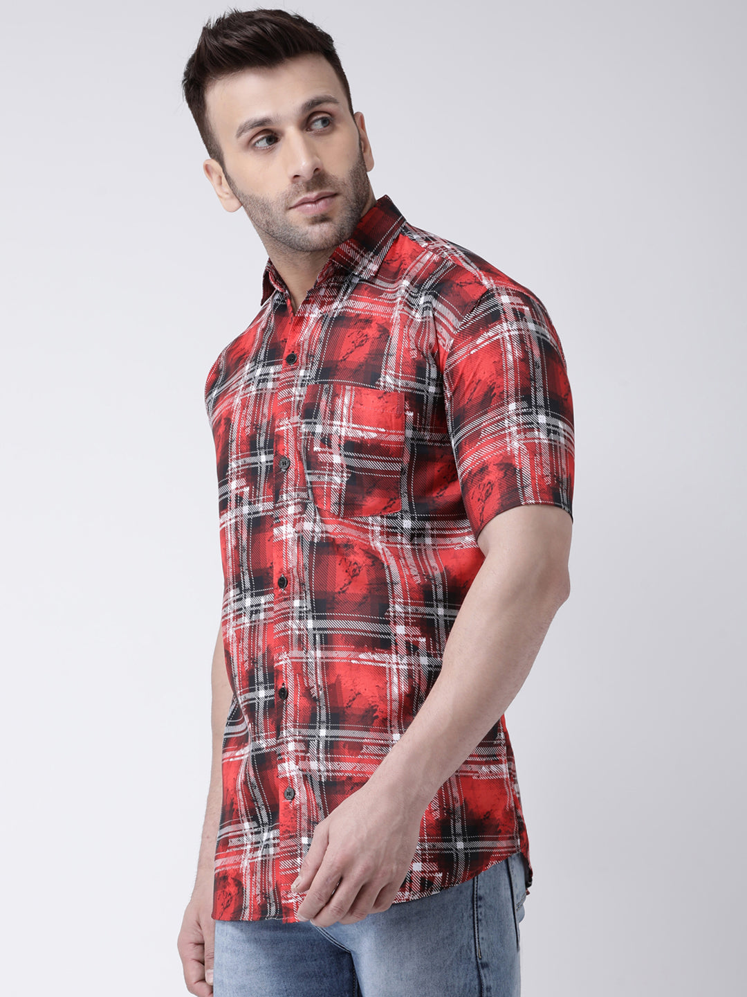 RIAG Multi color Men's Half Sleeves Printed Shirt