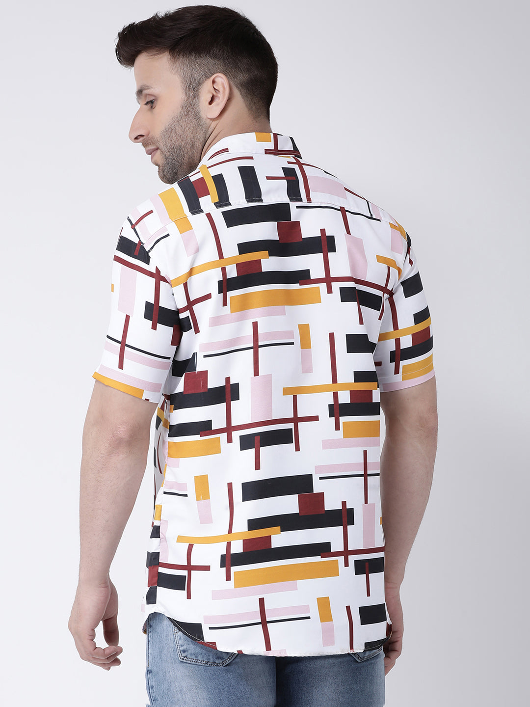 RIAG Multi color Men's Half Sleeves Printed Shirt
