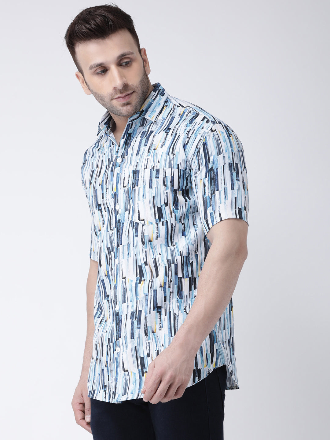 RIAG Multi color Men's Half Sleeves Printed Shirt