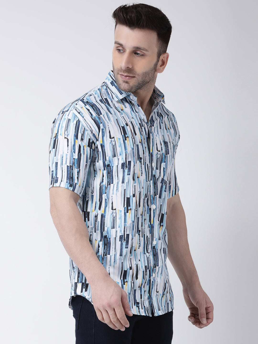 RIAG Multi color Men's Half Sleeves Printed Shirt