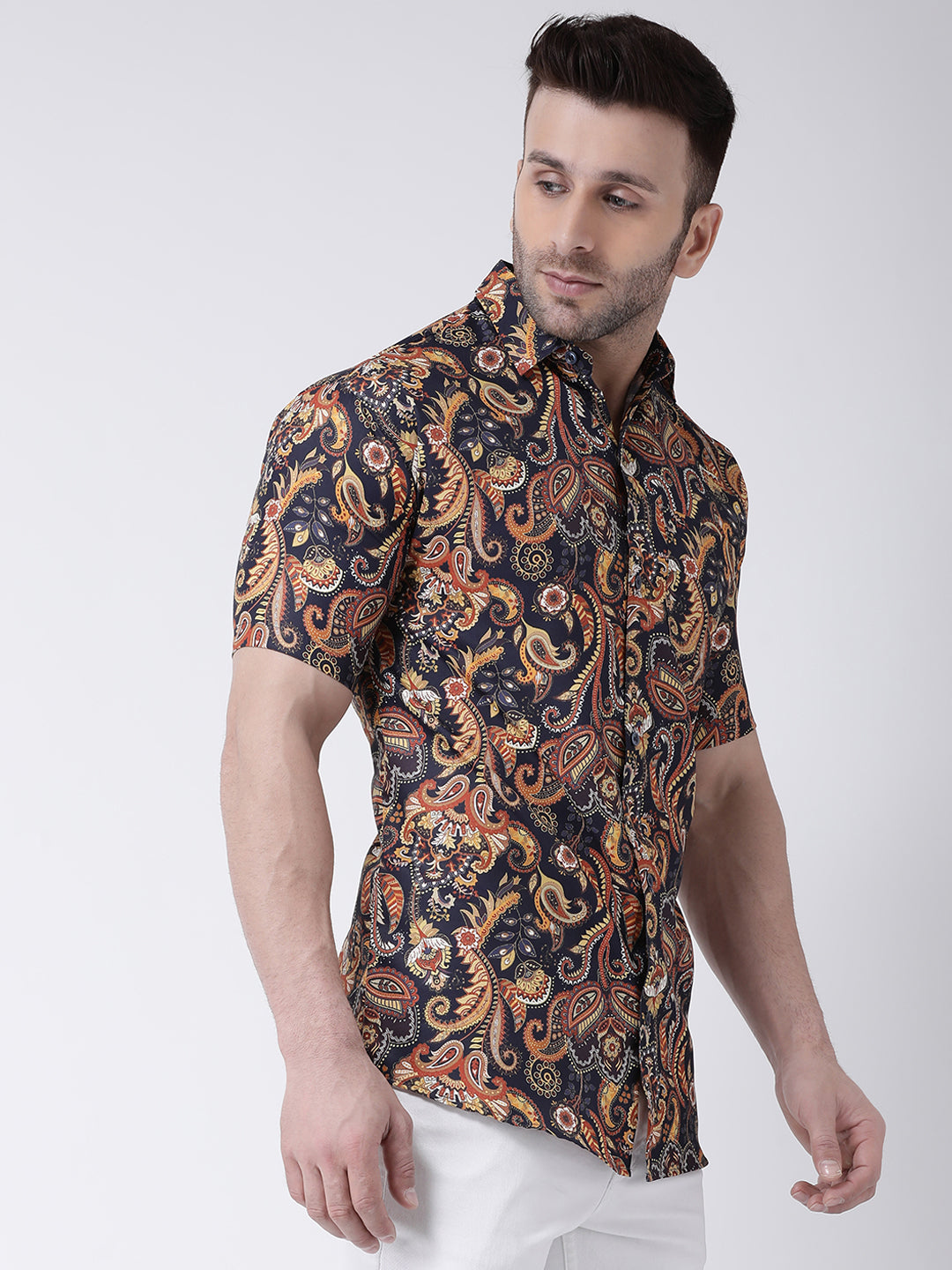 RIAG Multi color Men's Half Sleeves Printed Shirt