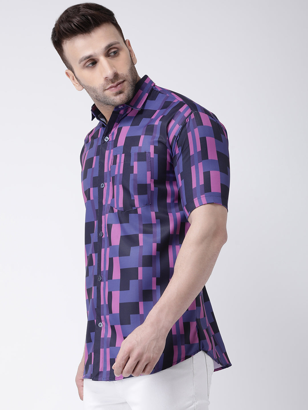 RIAG Multi color Men's Half Sleeves Printed Shirt