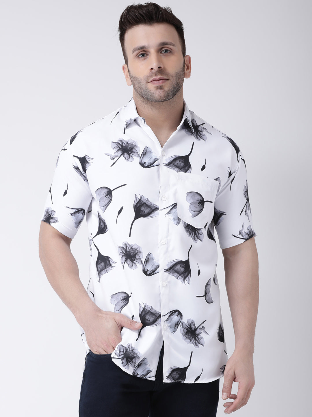 RIAG Multi color Men's Half Sleeves Printed Shirt