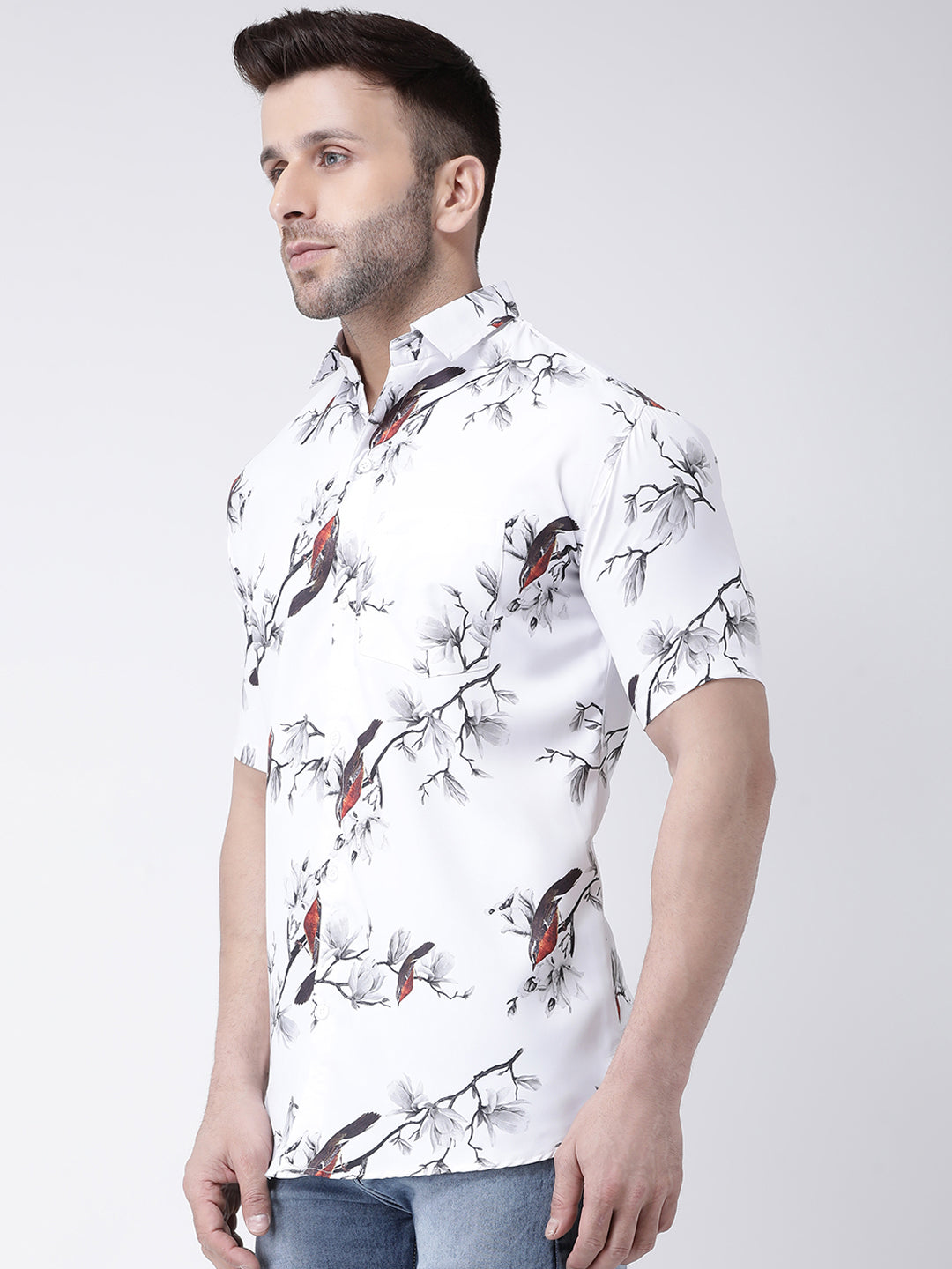 RIAG Multi color Men's Half Sleeves Printed Shirt