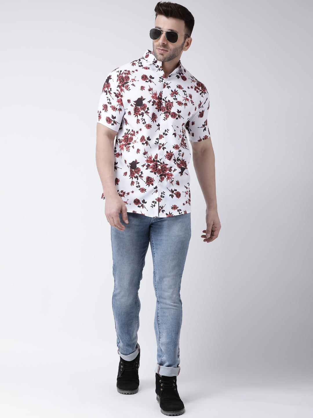RIAG Multi color Men's Half Sleeves Printed Shirt
