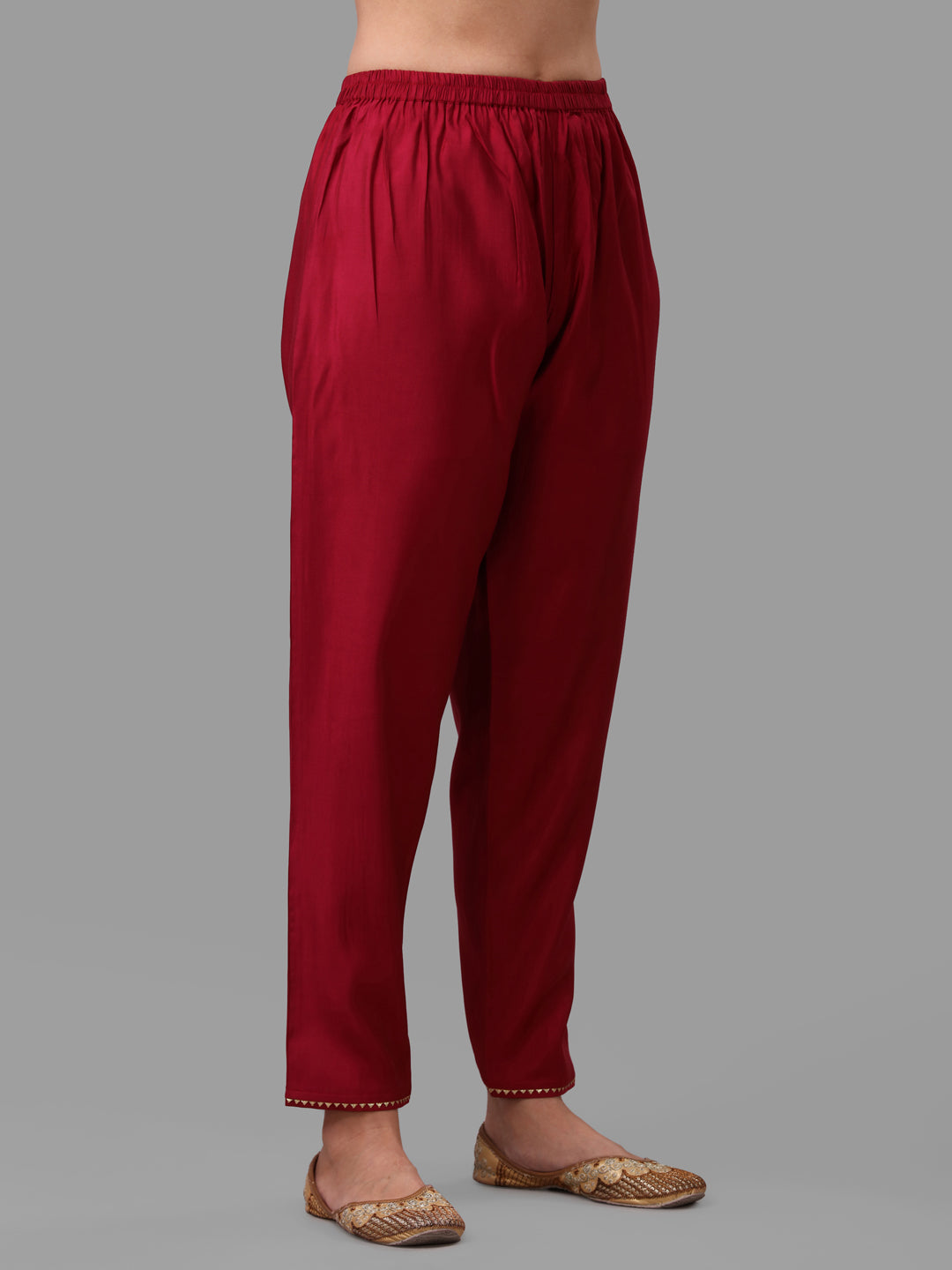 Fuchisia Embroidered Kurta Pant & Dupatta Set, Multicolor - Hiral Fashion