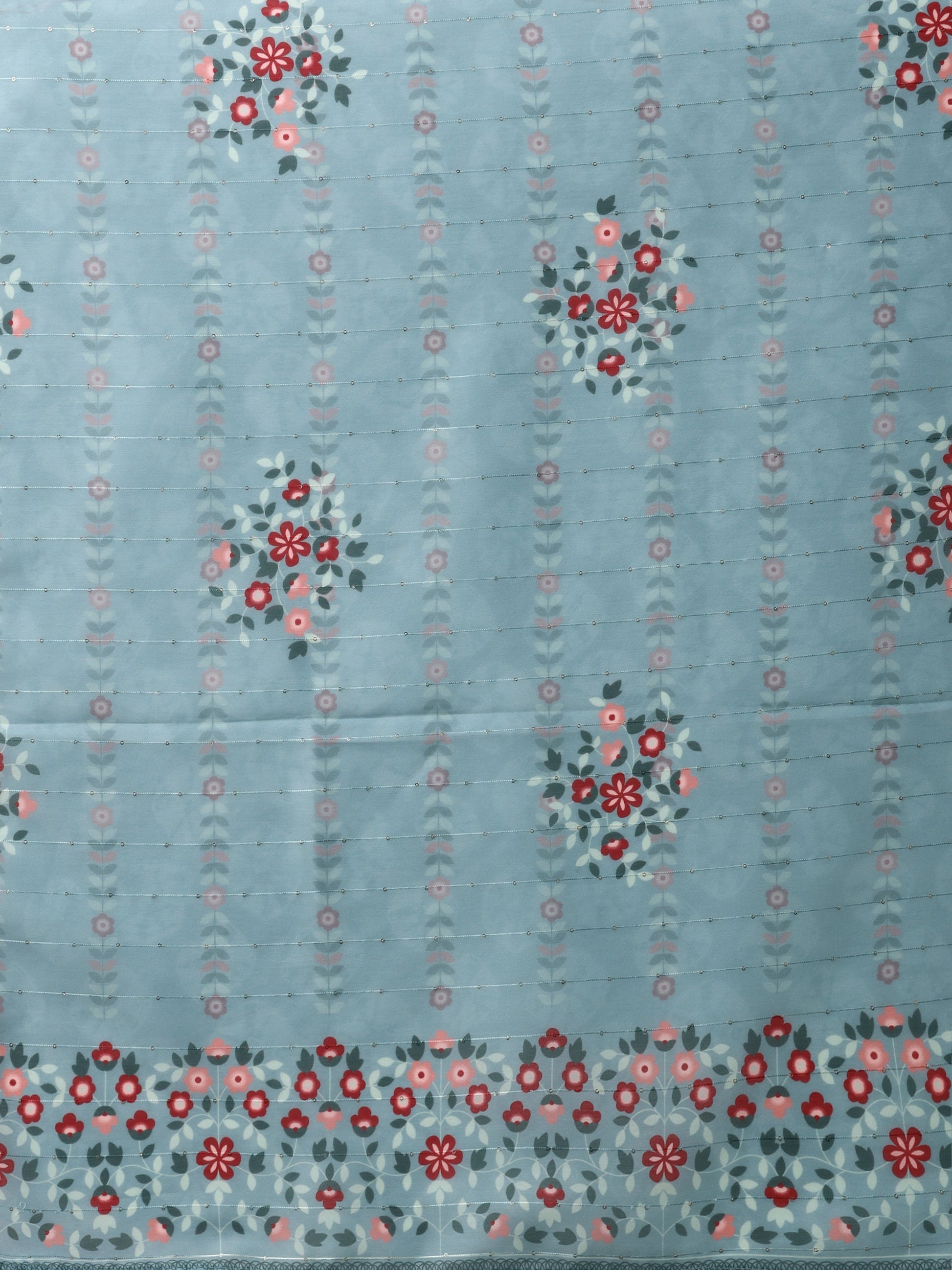 Blue Embroidered Kurta Pant & Dupatta Set, Multicolor - Hiral Fashion