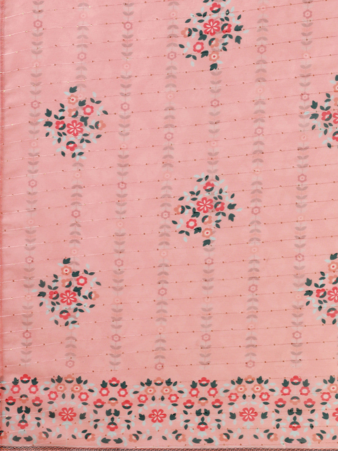 Pink Embroidered Kurta Pant & Dupatta Set, Multicolor - Hiral Fashion