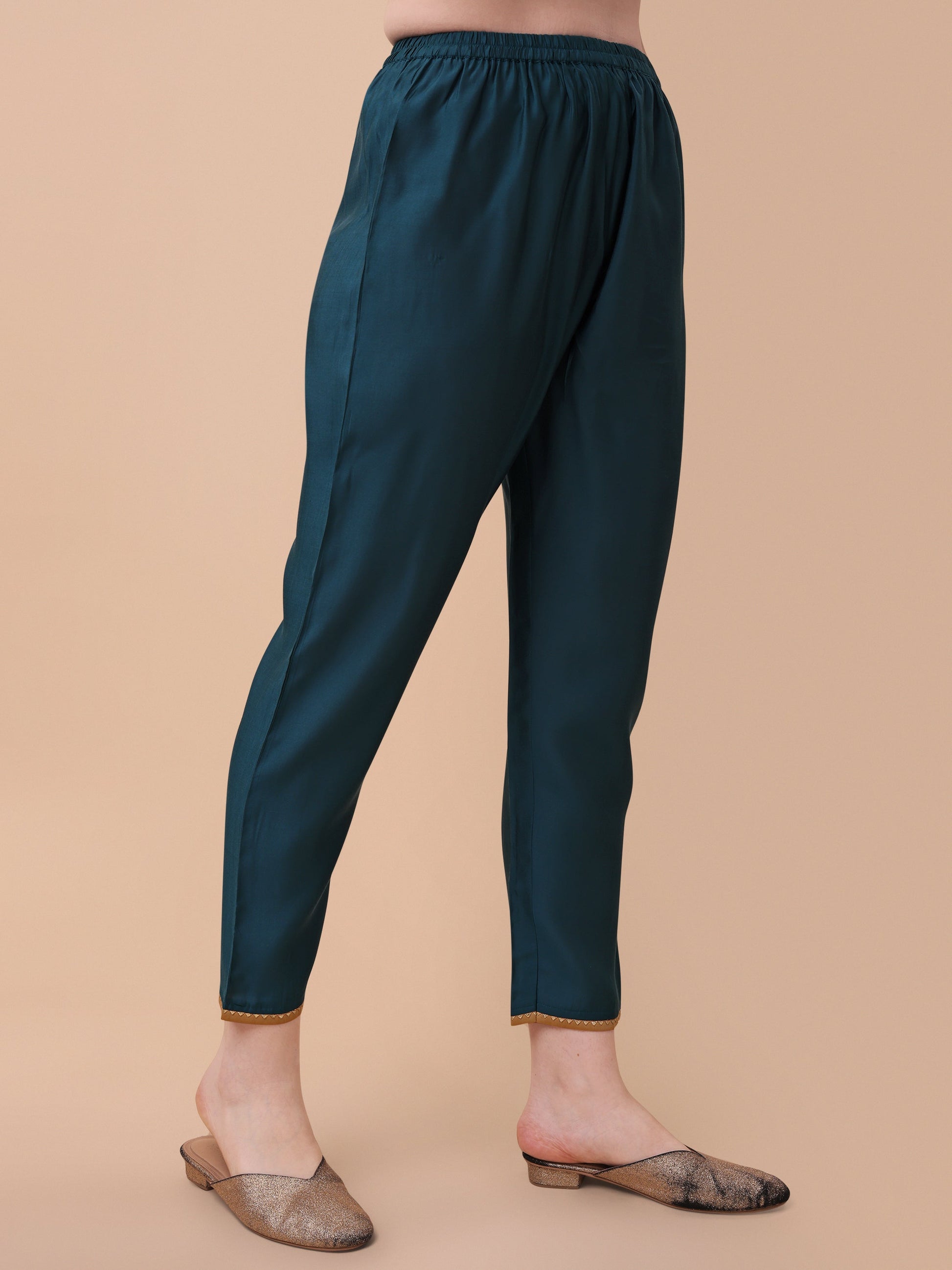 Embroidered Kurta With Pant& Dupatta Set, Multicolor - Hiral Fashion