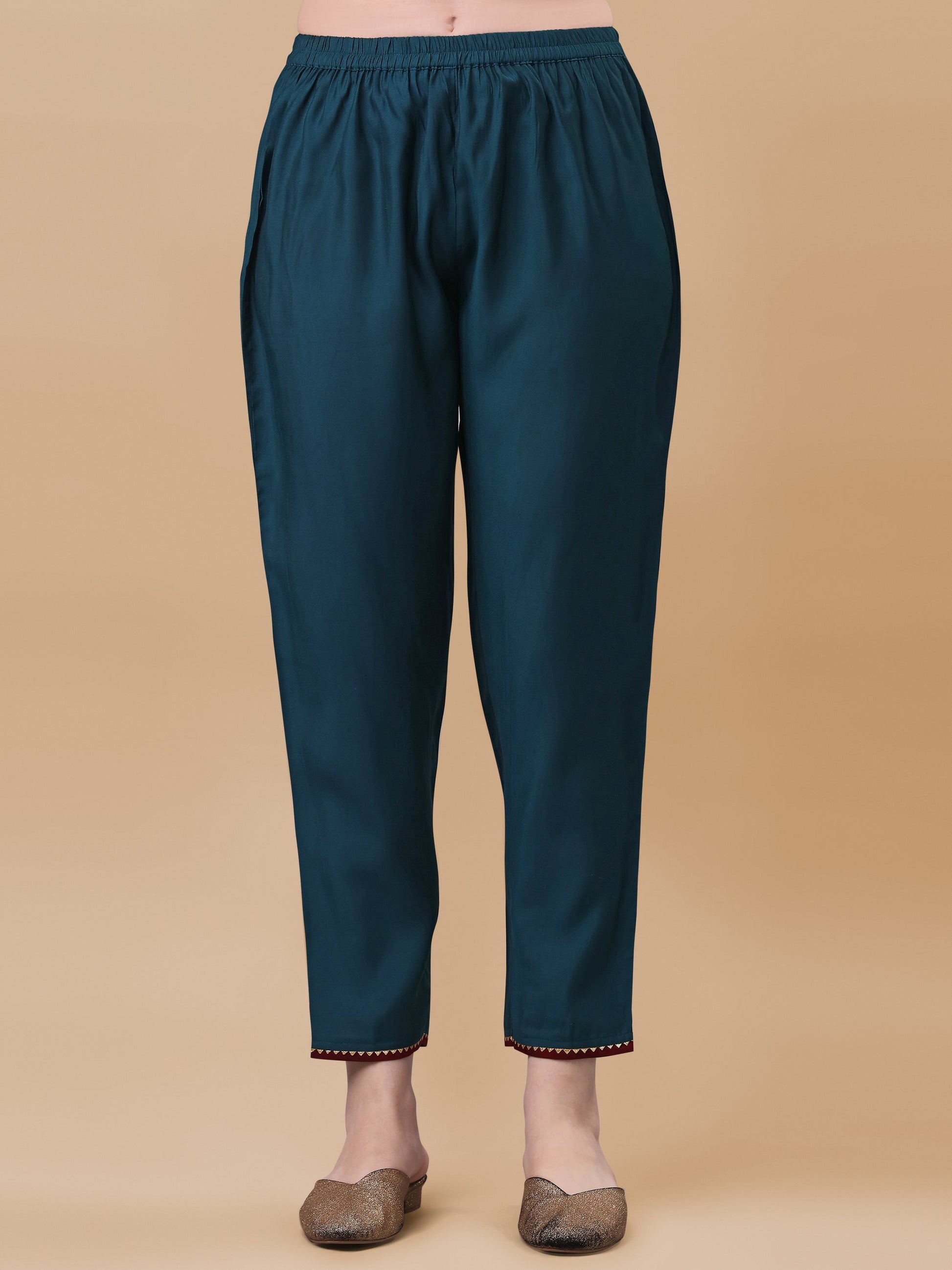 Printed Kurta With Pant And Dupatta Set, Multicolor - Hiral Fashion