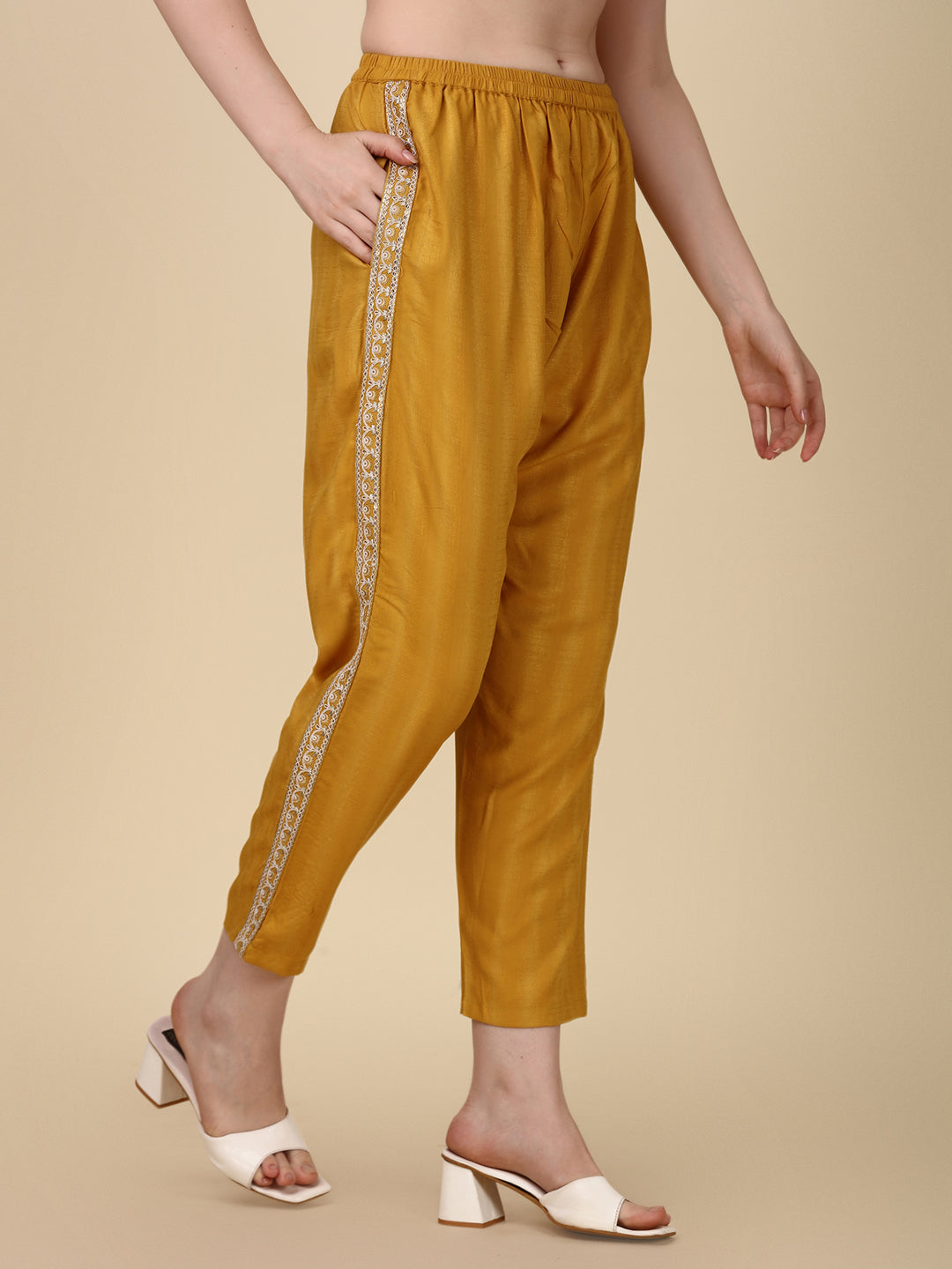 Embroidered Kurta With Pant And Dupatta Set Premium, Multicolor - Hiral Fashion