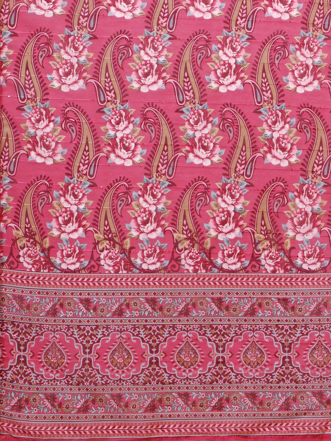Embroidered Kurta With Pant And Dupatta Set, Multicolor - Hiral Fashion