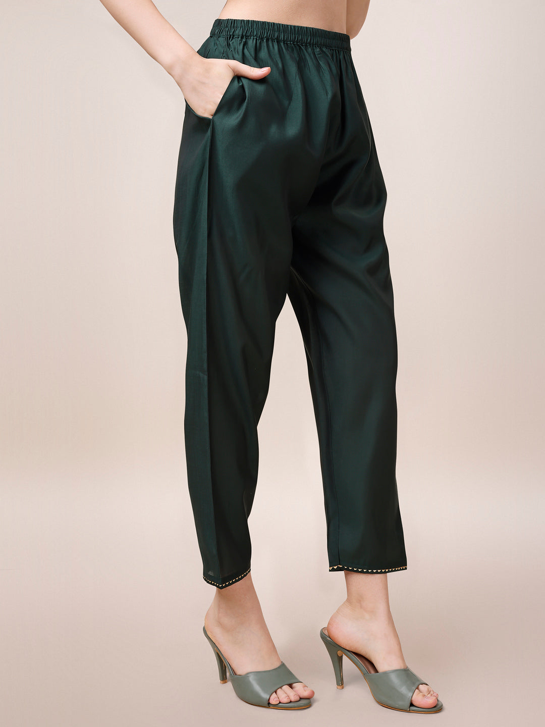 Embroidered Kurta With Pant And Dupatta Set, Multicolor - Hiral Fashion