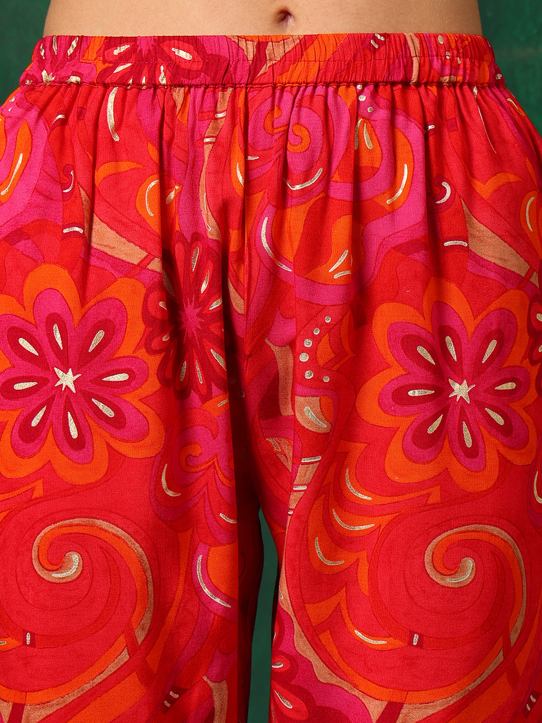 Sequined Embroidered & Printed Kurta With Pant & Embroidered Dupatta, Pink - Hiral Fashion