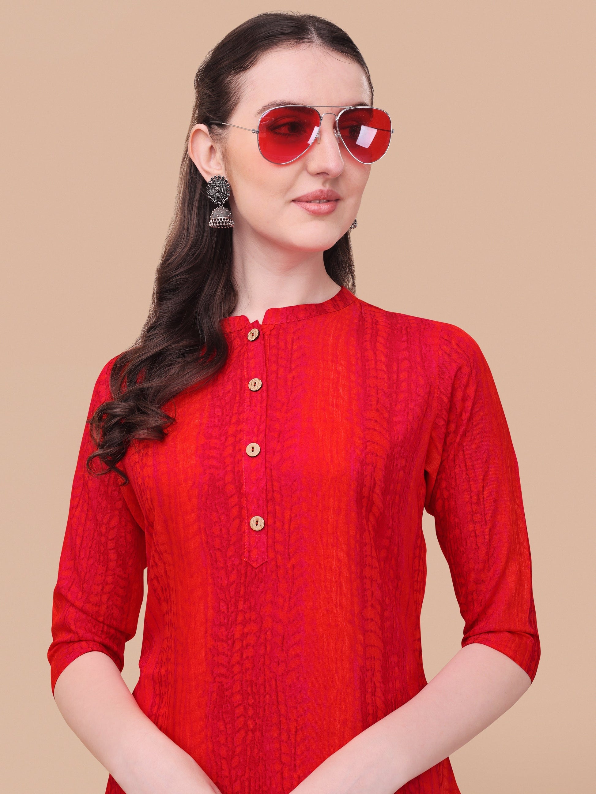 Shibori Printed Casual Wear Kurta, Multicolor - Hiral Fashion