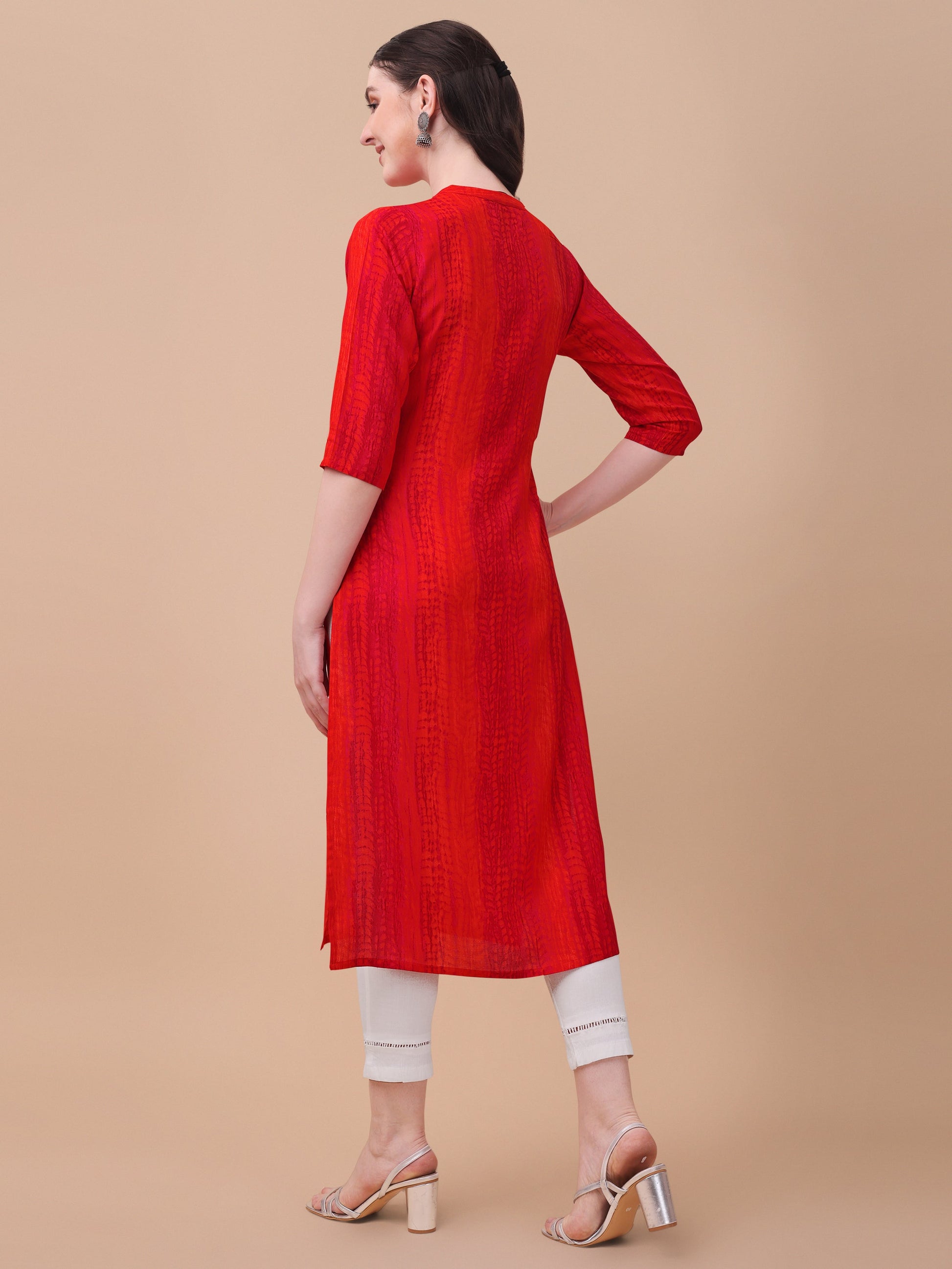 Shibori Printed Casual Wear Kurta, Multicolor - Hiral Fashion