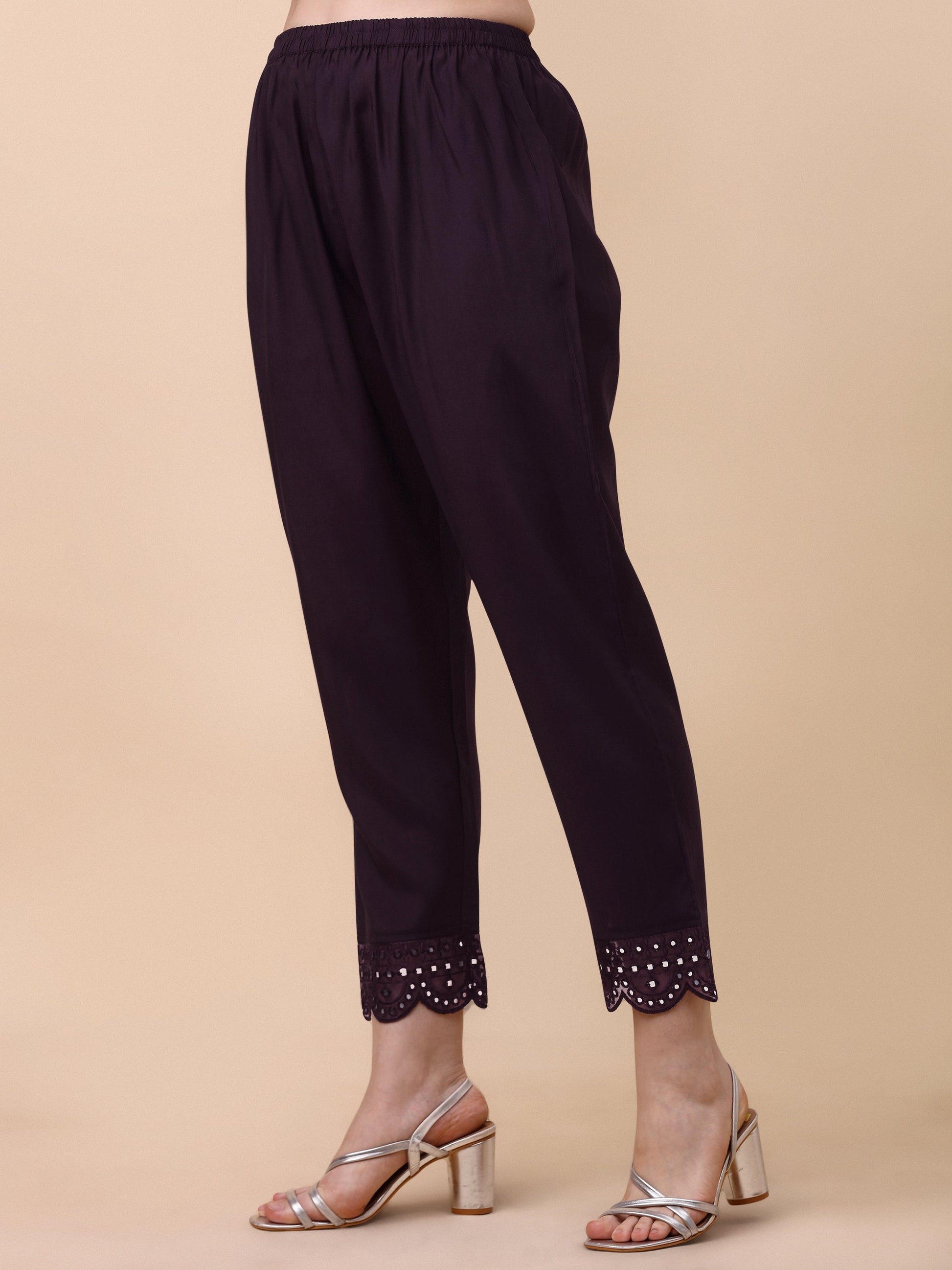 Mirror Embroidered Kurta Pant & Dupatta Set, Multicolor - Hiral Fashion