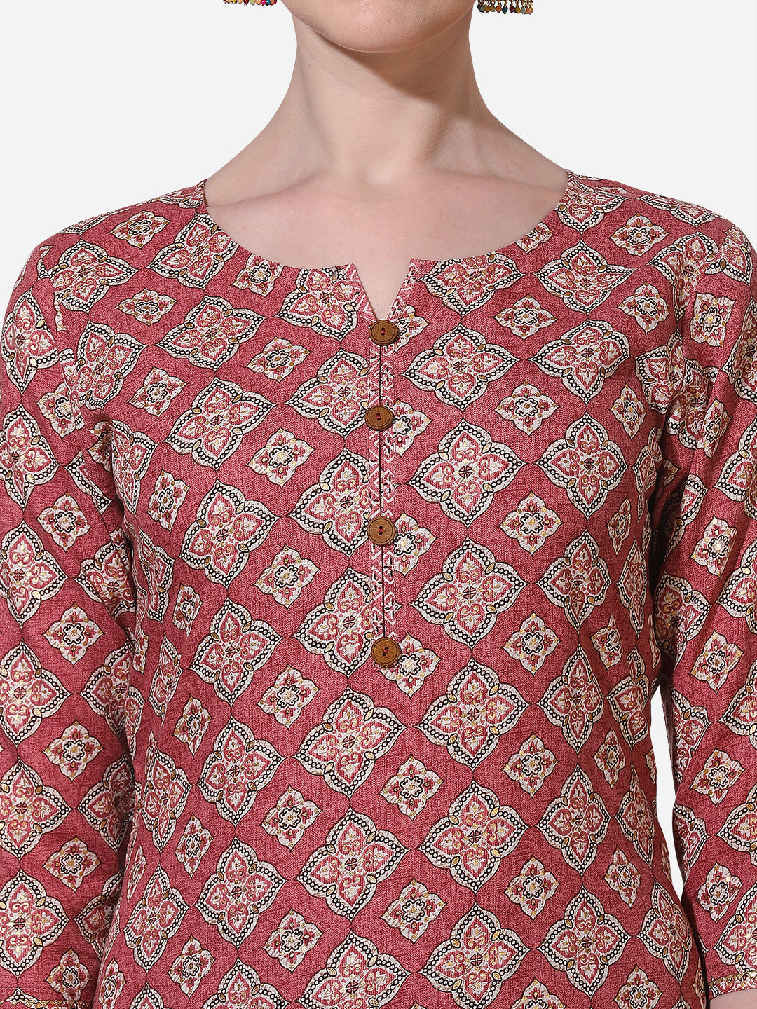 Floral Printed Kurta With Pant And Dupatta Set, Multicolor - Hiral Fashion