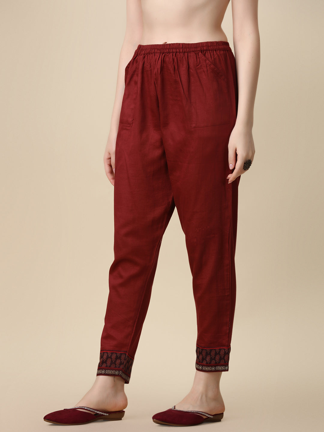 Embroidered Kurta With Pant & Printed Dupatta Set, Multicolor - Hiral Fashion