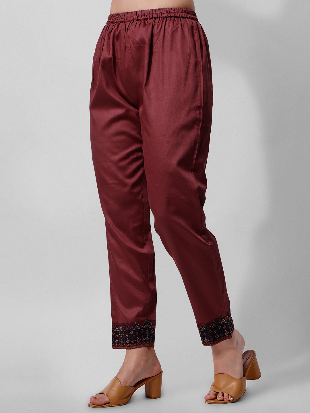 Embroidered Kurta With Pant And Printed Dupatta Set, Multicolor - Hiral Fashion