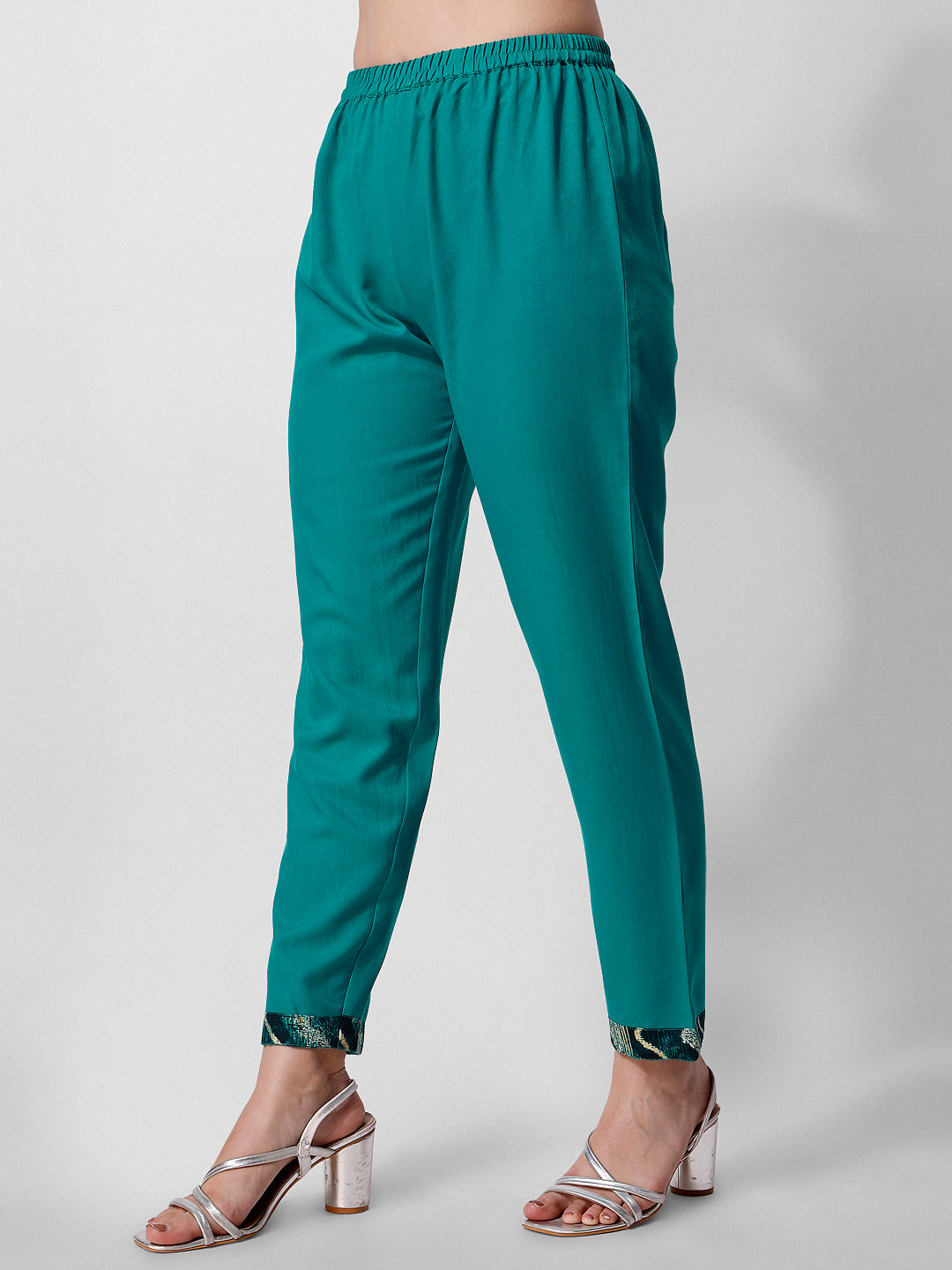 Embroidered Kurta With Pant And Dupatta Set, Multicolor - Hiral Fashion