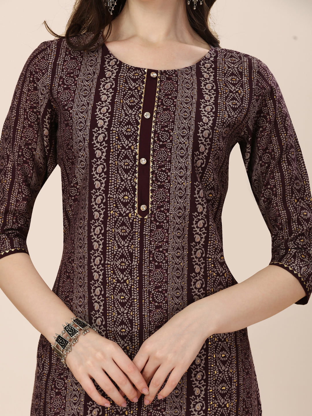 Printed Kurta With Pant And Dupatta Set, Multicolor - Hiral Fashion