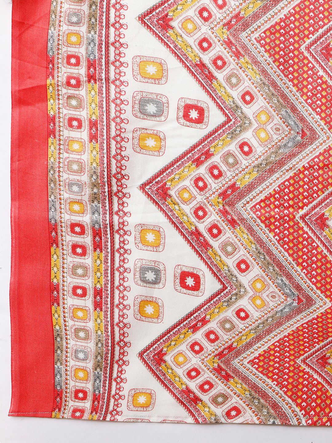 Cotton Printed Kurta With Pant And Dupatta Set, Multicolor - Hiral Fashion