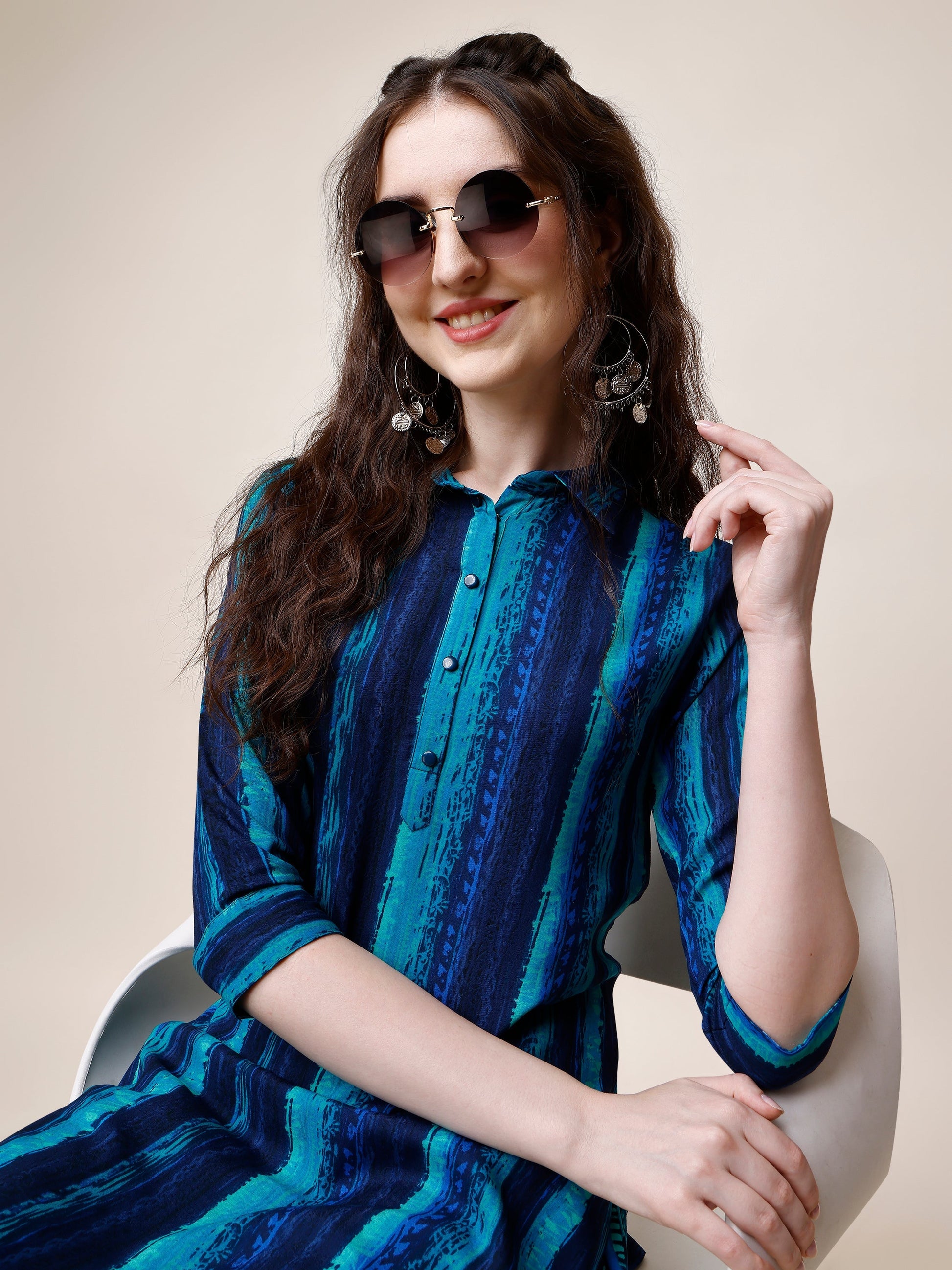Kurta With Pant Set, Multicolor - Hiral Fashion