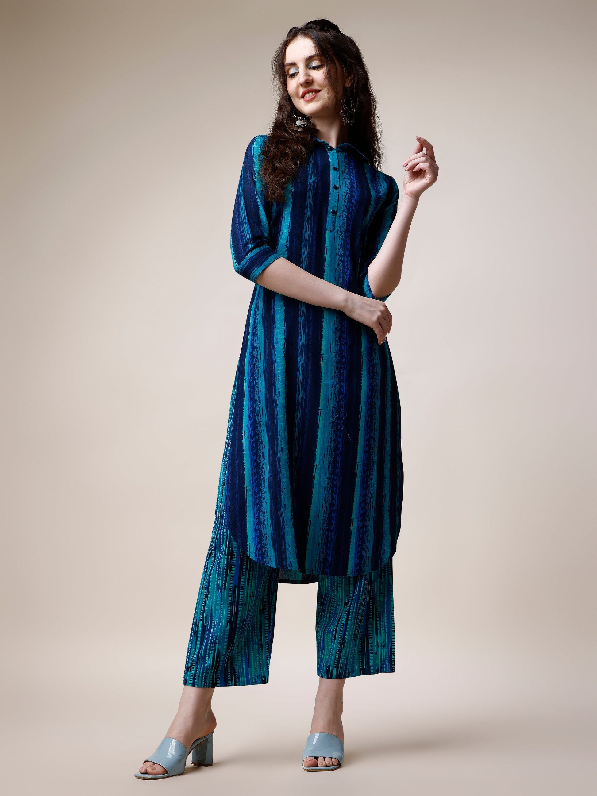 Kurta With Pant Set, Multicolor - Hiral Fashion