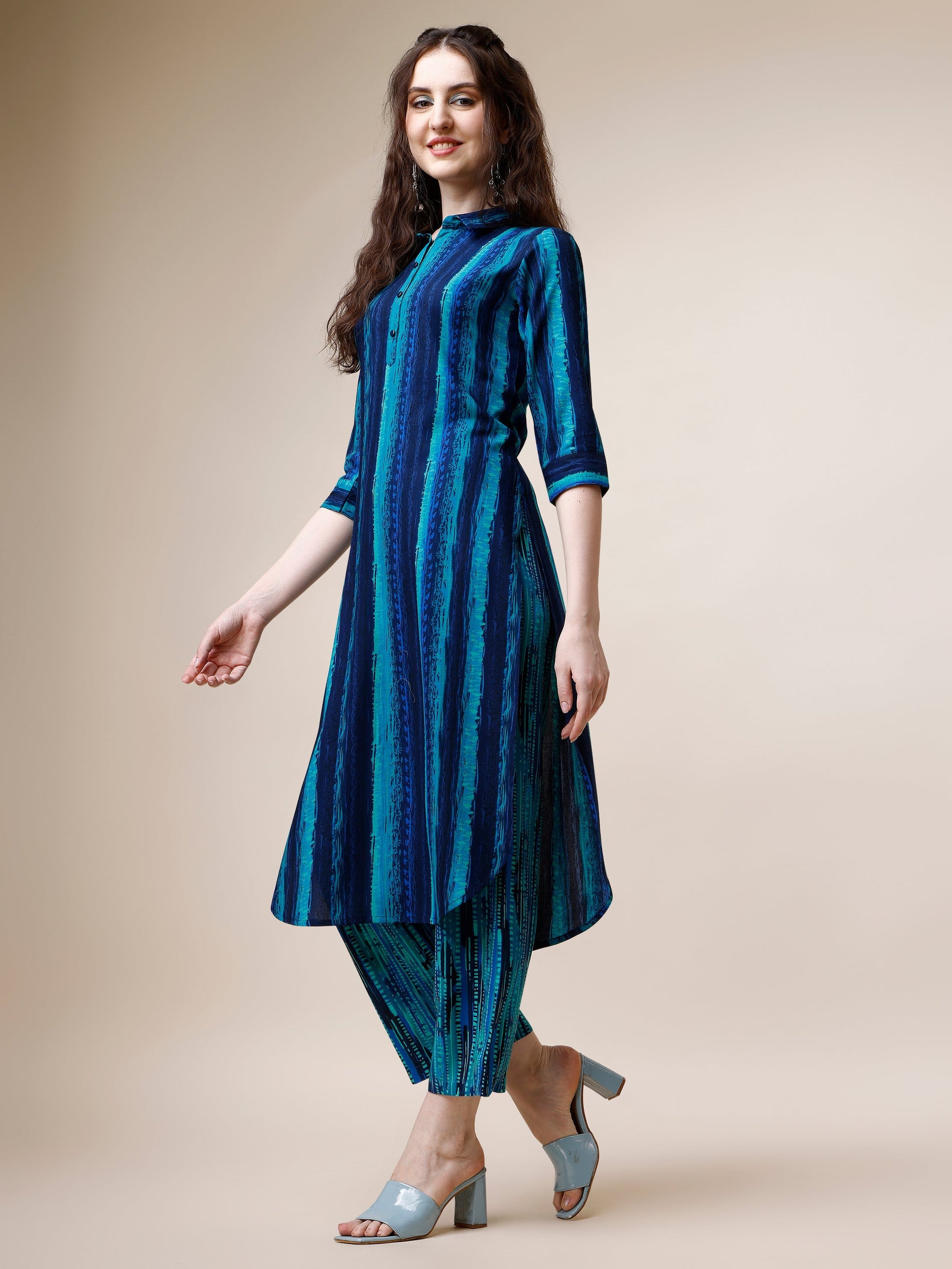 Kurta With Pant Set, Multicolor - Hiral Fashion